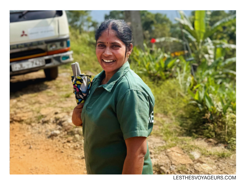 rencontre avec Kaliani dans les plantations de thé au Sri Lanka